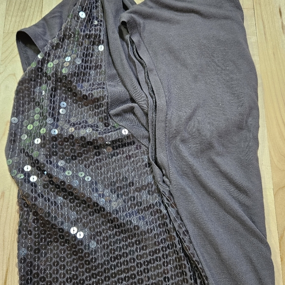 Grey Sequinned Velvet brand Dress - Picture 7 of 9